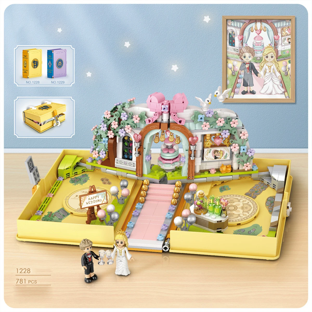 LOZ Create Wedding book mini diamond building block Bridegroom and bride figures model educational bricks toys for adult gift
LOZ Create Wedding book mini diamond building block Bridegroom and bride figures model educational bricks toys for adult gift