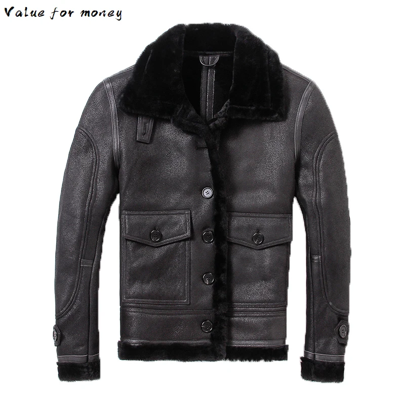 Sheep shipping,winter Free fur coat,thick wool 100% Shearling,man's warm leather jacket,men's sheepskin coat.plus size jackets.
Sheep shipping,winter Free fur coat,thick wool 100% Shearling,man's warm leather jacket,men's sheepskin coat.plus size jackets.