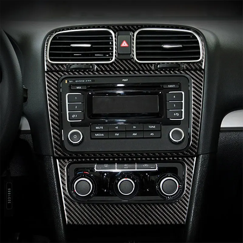 Carbon Fiber Car Accessories Interior Air Conditioning Panel Modification Cover Trim Stickers For Volkswagen Golf 6 2008-2012
Carbon Fiber Car Accessories Interior Air Conditioning Panel Modification Cover Trim Stickers For Volkswagen Golf 6 2008-2012