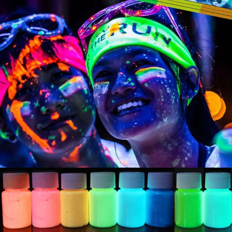 8 Colors Super Bright Luminous Epoxy Resin Pigment Glow in The Dark Liquid Colorant Body Art UV Body Paint Set Each 15g
8 Colors Super Bright Luminous Epoxy Resin Pigment Glow in The Dark Liquid Colorant Body Art UV Body Paint Set Each 15g