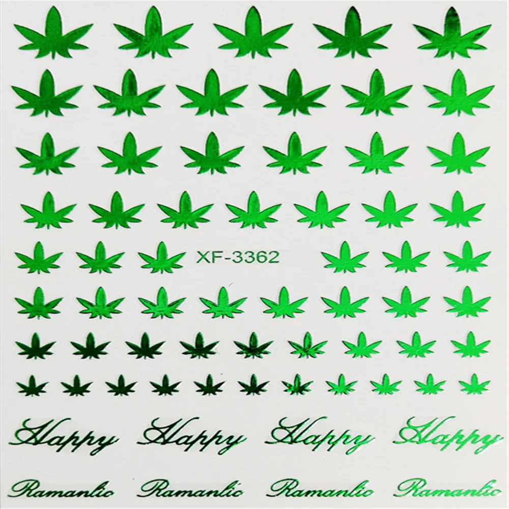12pcs/set Nail Art 3d Decal Sticker Selfadhesive Weed Nail Sticker Pot Weed Leaf Manicure Stickers Nail Decoration Nail Decal
12pcs/set Nail Art 3d Decal Sticker Selfadhesive Weed Nail Sticker Pot Weed Leaf Manicure Stickers Nail Decoration Nail Decal