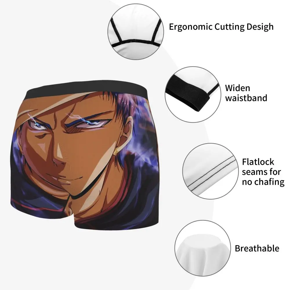 Трусы-боксеры Daiki Aomine Kuroko без корзины спортивные хлопковые трусы аниме мужское