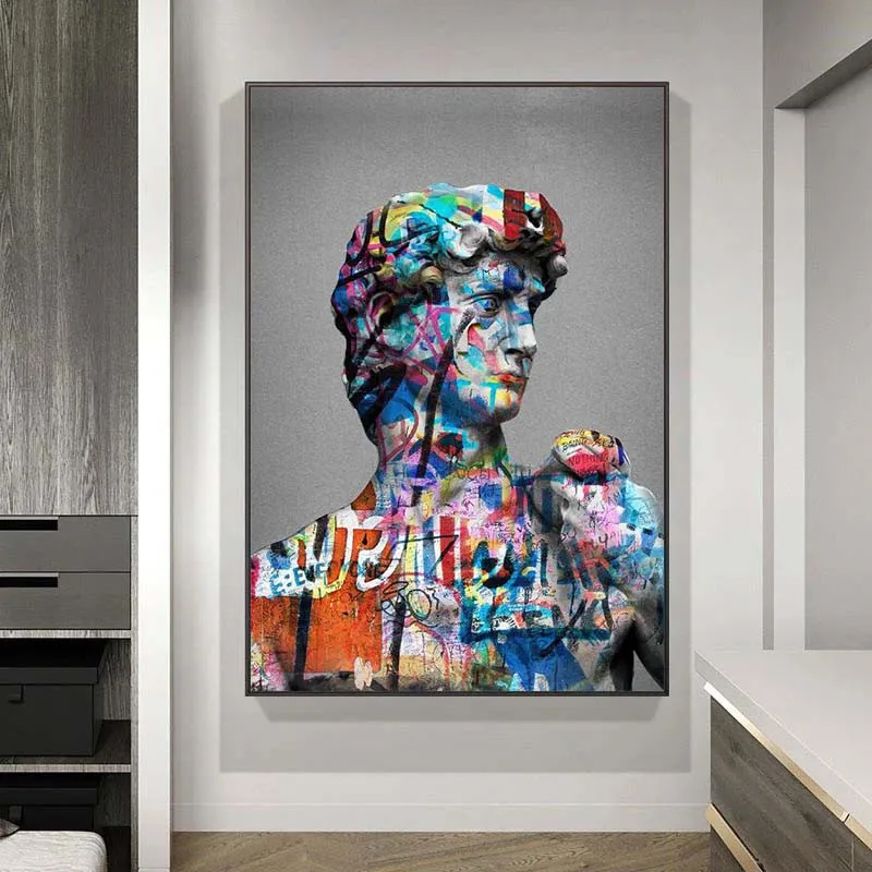Graffiti Art Of David Canvas Paintings on the Wall Art Posters and Prints David sculpture Nordic Art Pictures Home Wall Decor
Graffiti Art Of David Canvas Paintings on the Wall Art Posters and Prints David sculpture Nordic Art Pictures Home Wall Decor