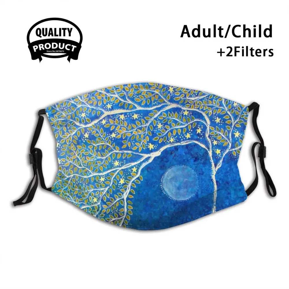 Peaceful Branches Reusable Mouth Mask Washable Filter Anti Dust Face Masks Tree Trees Night Leaves Branches Stars Star Blue
Peaceful Branches Reusable Mouth Mask Washable Filter Anti Dust Face Masks Tree Trees Night Leaves Branches Stars Star Blue