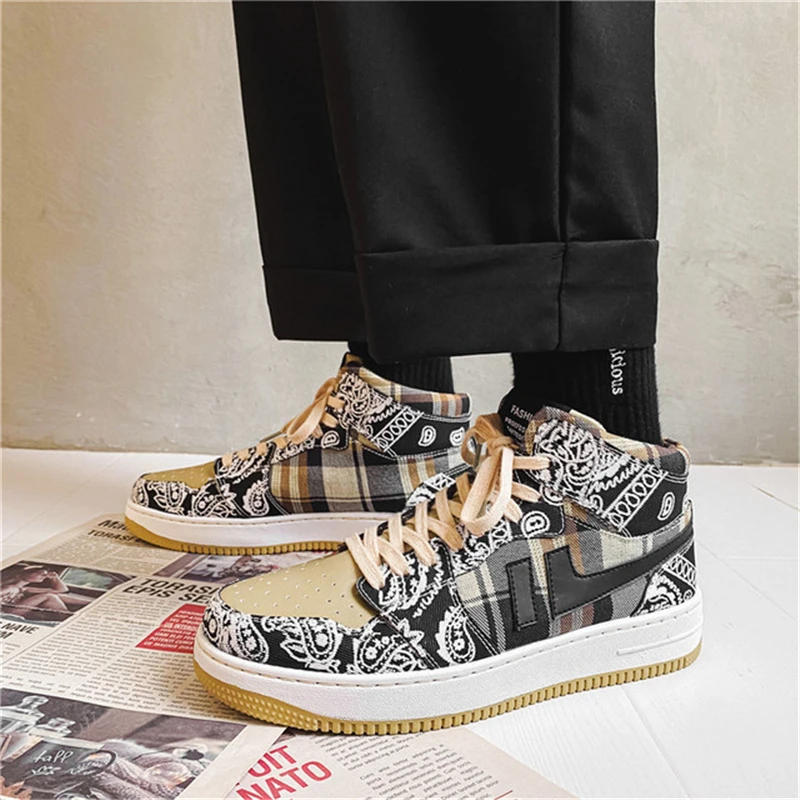 Spring New Cashew Flower Canvas Shoes Increase Men's Shoes Fashion Trend Casual Sports Shoes Breathable Running Shoes Sneakers
Spring New Cashew Flower Canvas Shoes Increase Men's Shoes Fashion Trend Casual Sports Shoes Breathable Running Shoes Sneakers