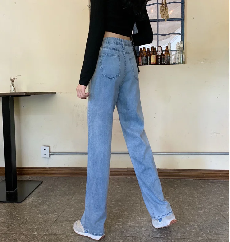 2020 New high waist jeans woman plus size street style elastic denim pants Cotton Loose Coated Vintage Washed boyfriend
2020 New high waist jeans woman plus size street style elastic denim pants Cotton Loose Coated Vintage Washed boyfriend