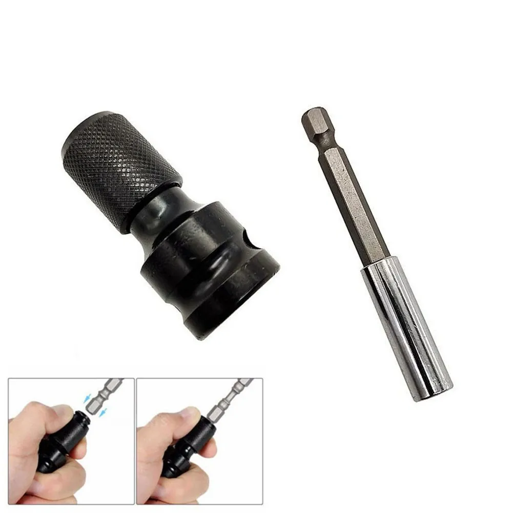 1/2 Square Female Drive To 1/4 Hex Socket Converter Adapter W/ 75mm Bit Holder For Power Impact Wrench
1/2 Square Female Drive To 1/4 Hex Socket Converter Adapter W/ 75mm Bit Holder For Power Impact Wrench