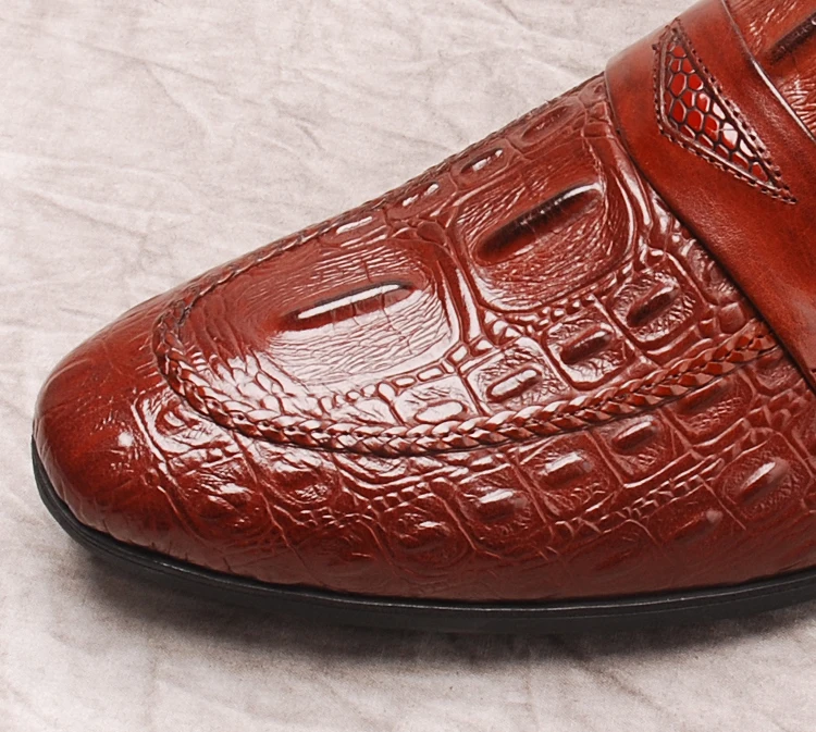 Luxury Mens Dress Shoes Genuine Leather Italian Casual Loafer Shiny Black Wine Red Slip On Wedding Party Formal Shoes For Men
Luxury Mens Dress Shoes Genuine Leather Italian Casual Loafer Shiny Black Wine Red Slip On Wedding Party Formal Shoes For Men