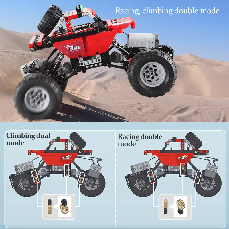 Cada City 489PCS 2.4Ghz All Terrain Off-Road Climbing Trucks high-tech RC Racing Car Building Blocks Bricks Toys for Kids
Cada City 489PCS 2.4Ghz All Terrain Off-Road Climbing Trucks high-tech RC Racing Car Building Blocks Bricks Toys for Kids