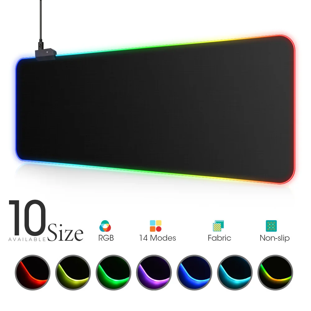 Коврик для мыши со светодиодной подсветкой, коврик для клавиатуры RGB, Настольный коврик, коврик для мыши с красочной поверхностью, водонепро...
Коврик для мыши со светодиодной подсветкой, коврик для клавиатуры RGB, Настольный коврик, коврик для мыши с красочной поверхностью, водонепро...
