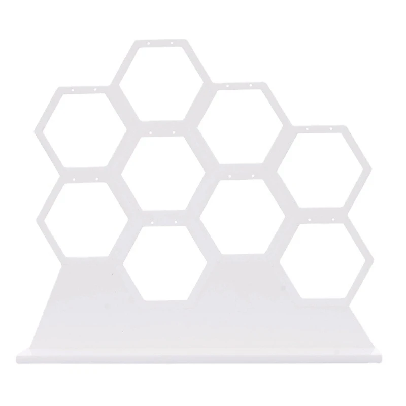 Natural Wood White Honeycomb Jewelry Earrings Necklace Storage Rack Holder Jewelry Display Stand Up to Hold 9 Earrings R9JE
Natural Wood White Honeycomb Jewelry Earrings Necklace Storage Rack Holder Jewelry Display Stand Up to Hold 9 Earrings R9JE