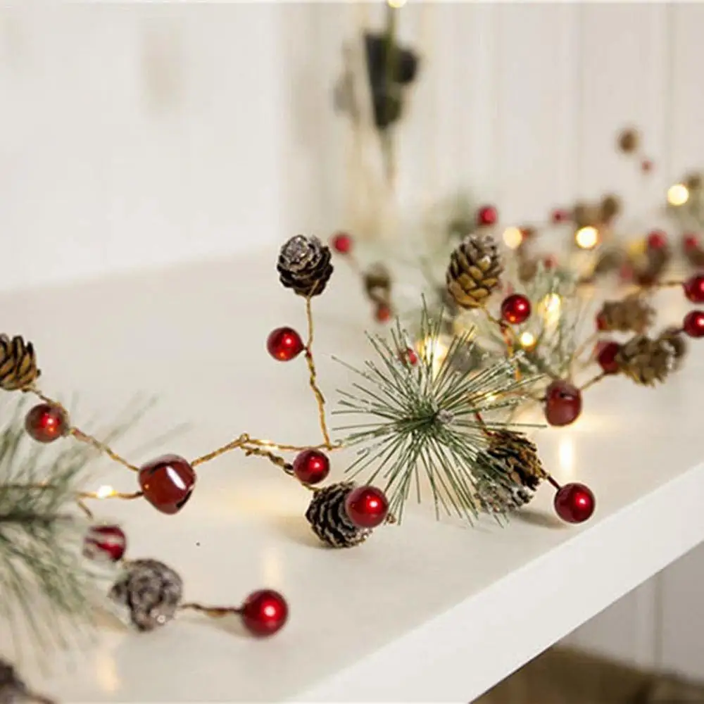 Christmas Pine Cones Garland Wreath LED Fairy String Light Indoor Outdoor Decor for Xmas Tree Party Wedding Bedroom Wall Garden
Christmas Pine Cones Garland Wreath LED Fairy String Light Indoor Outdoor Decor for Xmas Tree Party Wedding Bedroom Wall Garden