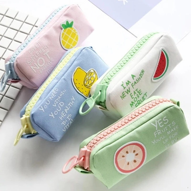Big Zipper Fruit Pencil Bag Lemon Pineapple Canvas School Pencil Case Stationery Organizer Storage Bags for Pens Office Supplies
Big Zipper Fruit Pencil Bag Lemon Pineapple Canvas School Pencil Case Stationery Organizer Storage Bags for Pens Office Supplies