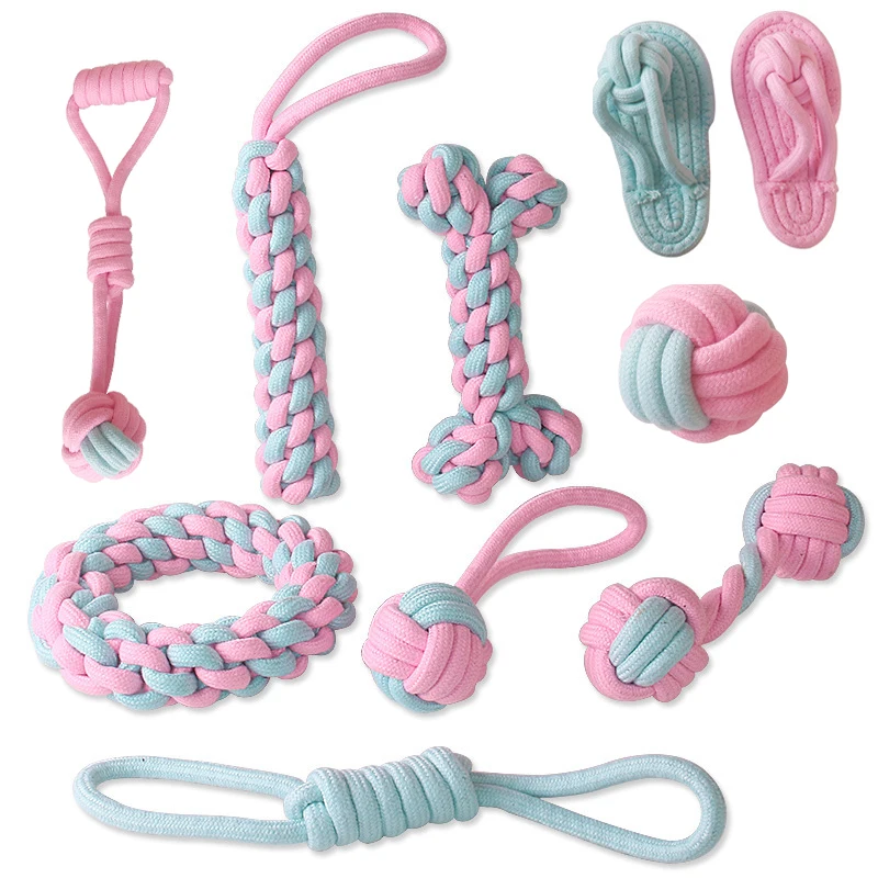 New Dogs Toys Pet Dog Puppy Cotton Chew Knot Molar Teeth Toy Durable Braided Rope Funny Tool Toy Pet Supplies Dog Accessories
New Dogs Toys Pet Dog Puppy Cotton Chew Knot Molar Teeth Toy Durable Braided Rope Funny Tool Toy Pet Supplies Dog Accessories
