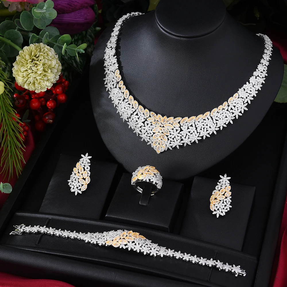 Blachette Luxury African Dubai Indian Necklace Earring Bracelet Ring Sets Multicolor Cubic Zirconia Parure Bijoux Femme Noble
Blachette Luxury African Dubai Indian Necklace Earring Bracelet Ring Sets Multicolor Cubic Zirconia Parure Bijoux Femme Noble