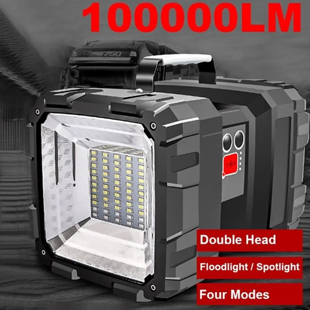 Double Head Phone Charger Handheld LED Spotlight Rechargeable Portable Flashlight Double Head Searchlight Camping Lantern
Double Head Phone Charger Handheld LED Spotlight Rechargeable Portable Flashlight Double Head Searchlight Camping Lantern