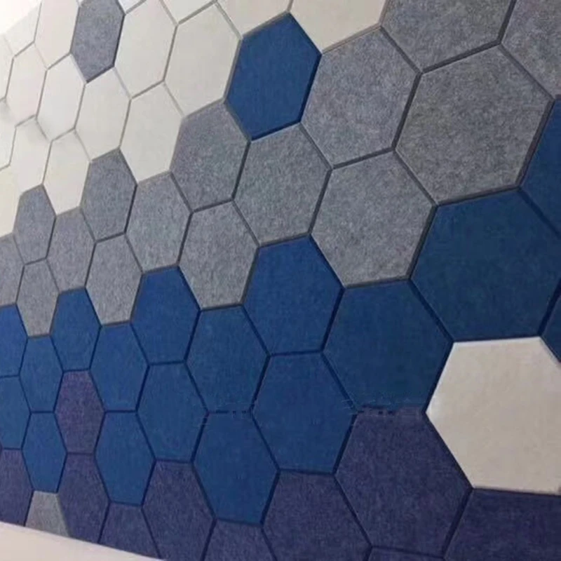 12Pcs Hexagon Acoustic Absorption Panel Board Polyester Fiber Felt Soundproofing Insulation Beveled Edges Wall Tiles
12Pcs Hexagon Acoustic Absorption Panel Board Polyester Fiber Felt Soundproofing Insulation Beveled Edges Wall Tiles
