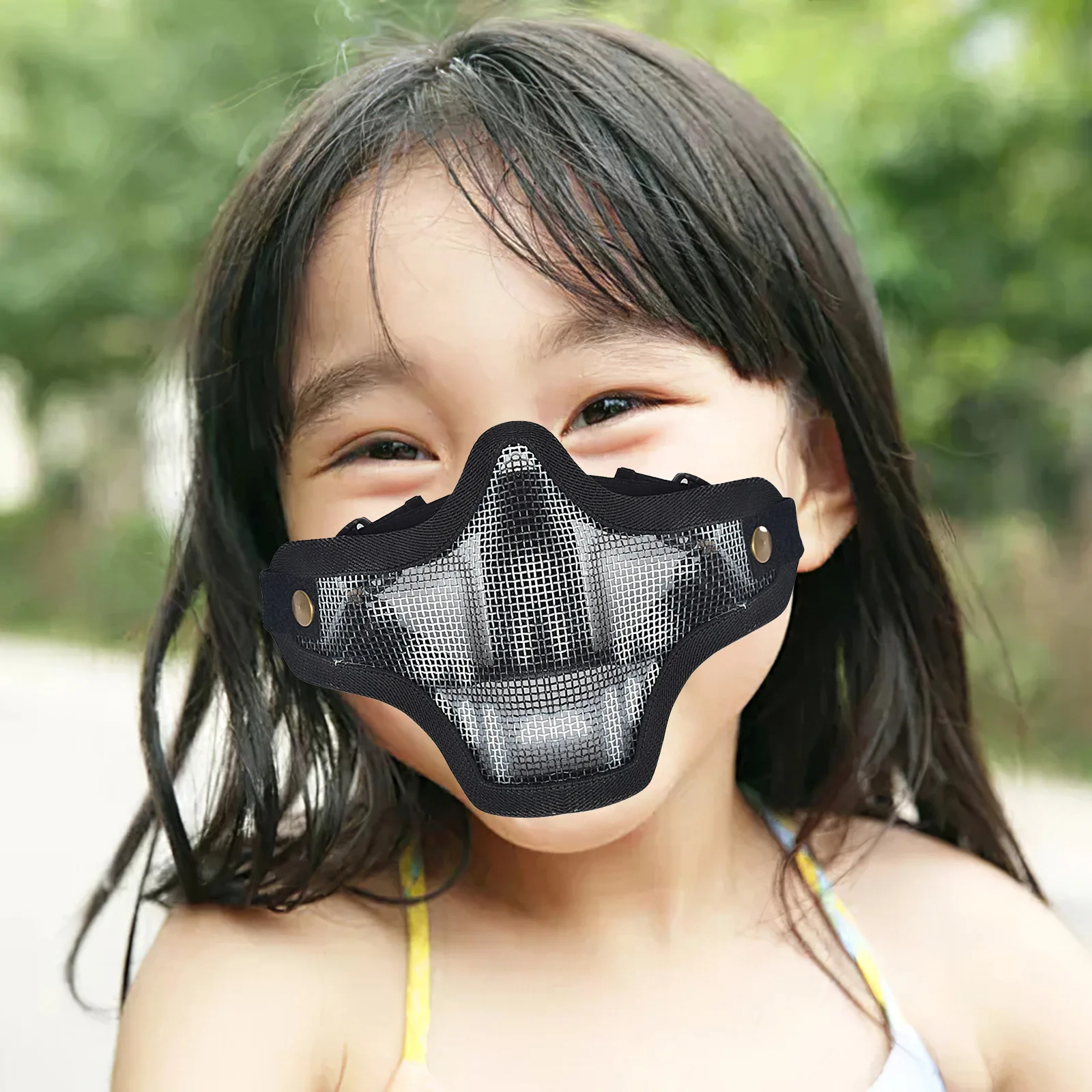 Half Face Children Airsoft Masks Metal Steel Net Mesh Protect Ears Mask Field Hunting Military Tactical Shooting Paintball Mask
Half Face Children Airsoft Masks Metal Steel Net Mesh Protect Ears Mask Field Hunting Military Tactical Shooting Paintball Mask
