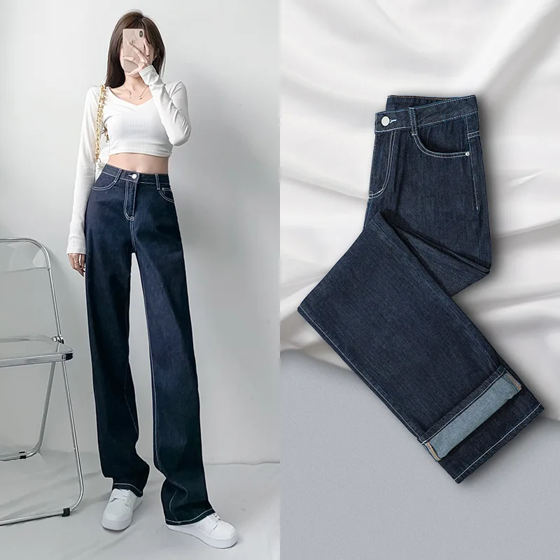 Wide Leg Jeans For Women High Waist Loose Straight Denim Pants Summer Autumn Ladies Casual Streetwear Long Denim Trousers
Wide Leg Jeans For Women High Waist Loose Straight Denim Pants Summer Autumn Ladies Casual Streetwear Long Denim Trousers