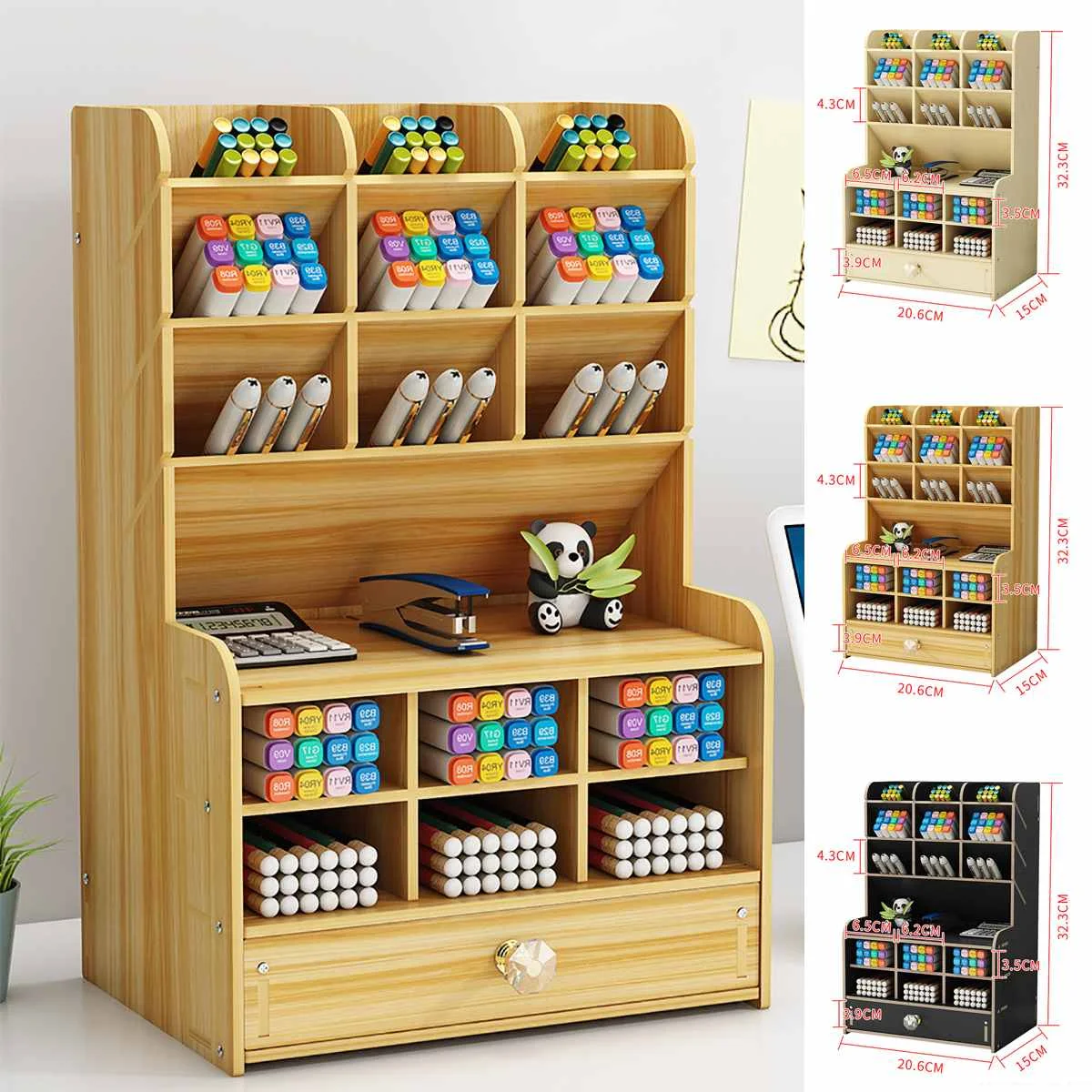 13x6x8inch Multi-function Wooden Desktop Pen Holder Office School Stationery Storage Stand Case Desk Pen Pencil Organizer
13x6x8inch Multi-function Wooden Desktop Pen Holder Office School Stationery Storage Stand Case Desk Pen Pencil Organizer