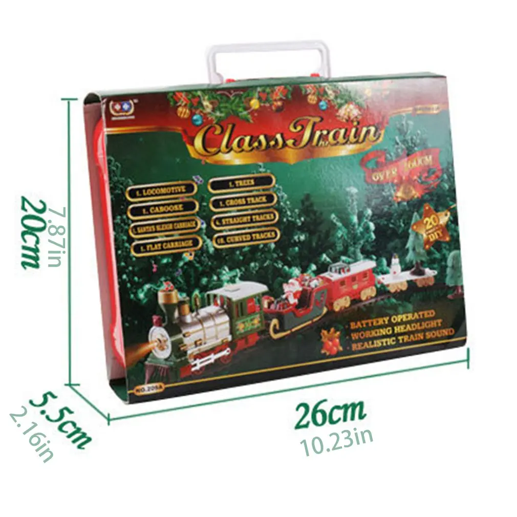 Christmas Electric Rail Car Train Toy Children's Electric Toy Railway Train Set Racing Road Transportation Building Toys
Christmas Electric Rail Car Train Toy Children's Electric Toy Railway Train Set Racing Road Transportation Building Toys