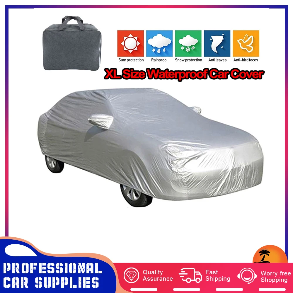 Car Cover 170T Silver Coated Cloth L Size Full Waterproof Car Cover For Auot Cover Sun UV Snow Dust Resistant Protection Covers
Car Cover 170T Silver Coated Cloth L Size Full Waterproof Car Cover For Auot Cover Sun UV Snow Dust Resistant Protection Covers