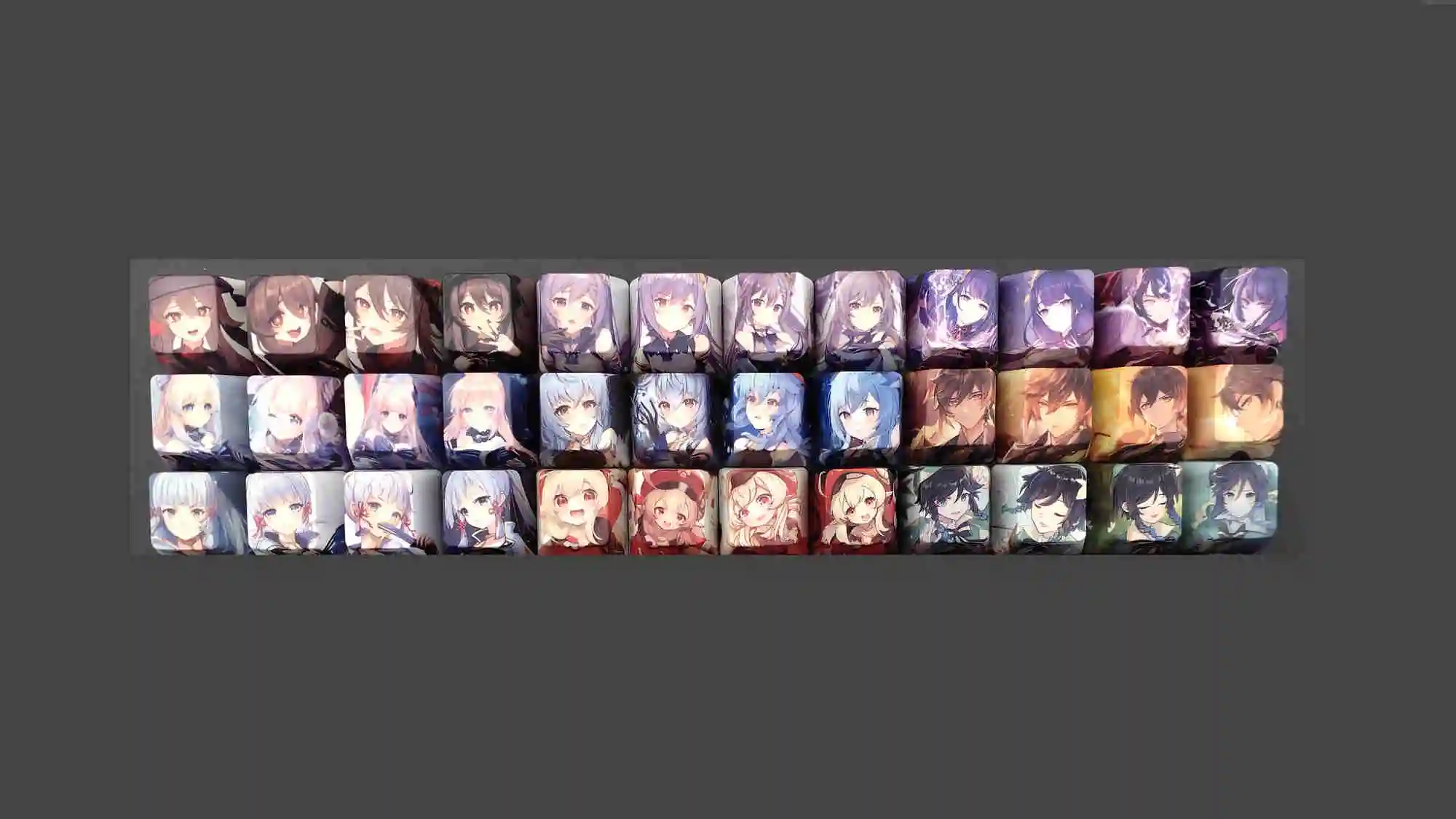 4-Keys/set Genshin Impact Keycaps DIY Anime Mechanical Keyboard OEM Profile PBT Keycap Ganyu Hutao Klee Keqing Morax Ayaka Venti
4-Keys/set Genshin Impact Keycaps DIY Anime Mechanical Keyboard OEM Profile PBT Keycap Ganyu Hutao Klee Keqing Morax Ayaka Venti