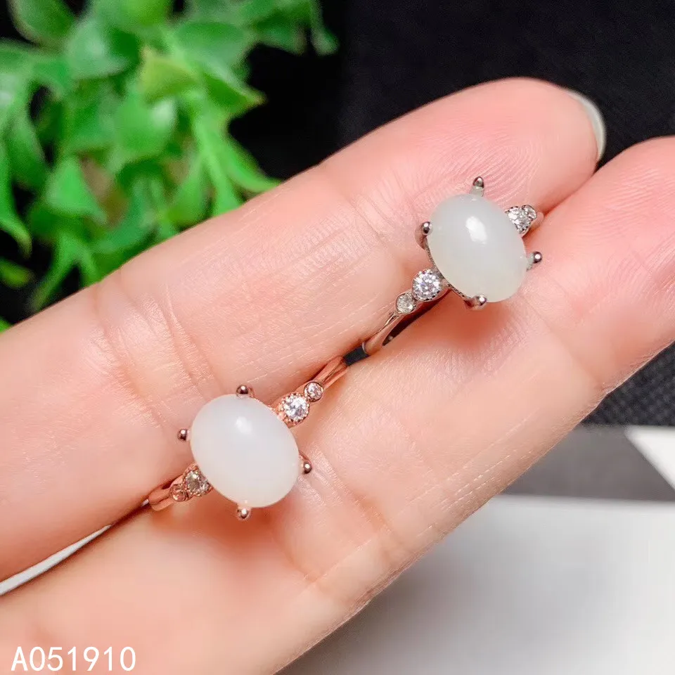 KJJEAXCMY Boutique Jewelry 925 Sterling Silver Inlaid Natural Hetian White Jade Female Ring Support Detection Popular
KJJEAXCMY Boutique Jewelry 925 Sterling Silver Inlaid Natural Hetian White Jade Female Ring Support Detection Popular