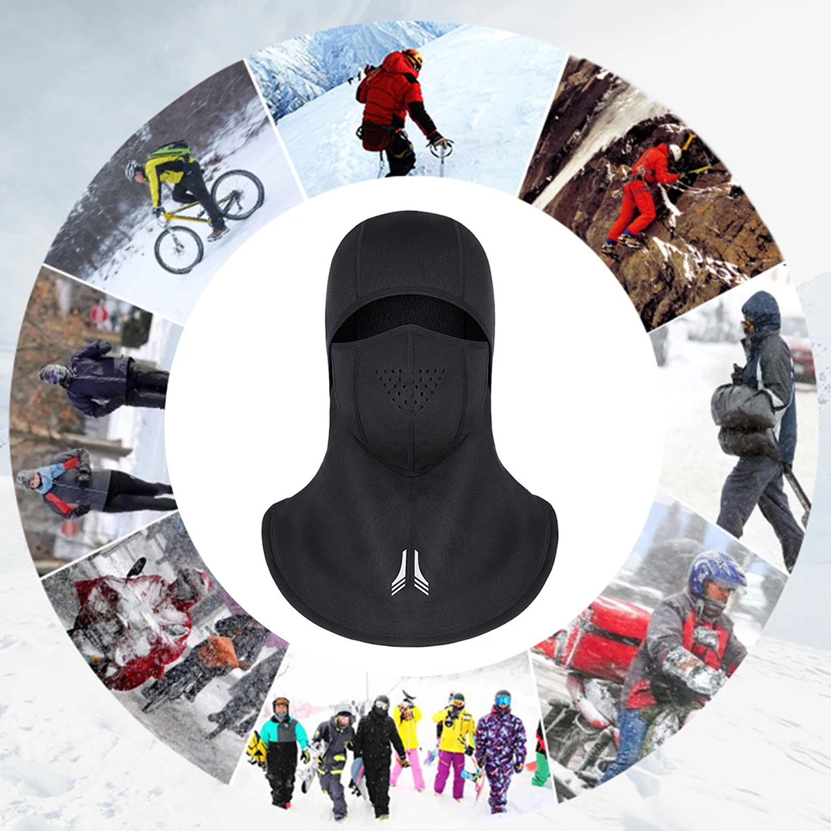 Winter Cycling Head Cover Waterproof Windproof Balaclava Fleece Lined Skiing Riding Headgear for hiking, climbing skiing cycling
Winter Cycling Head Cover Waterproof Windproof Balaclava Fleece Lined Skiing Riding Headgear for hiking, climbing skiing cycling