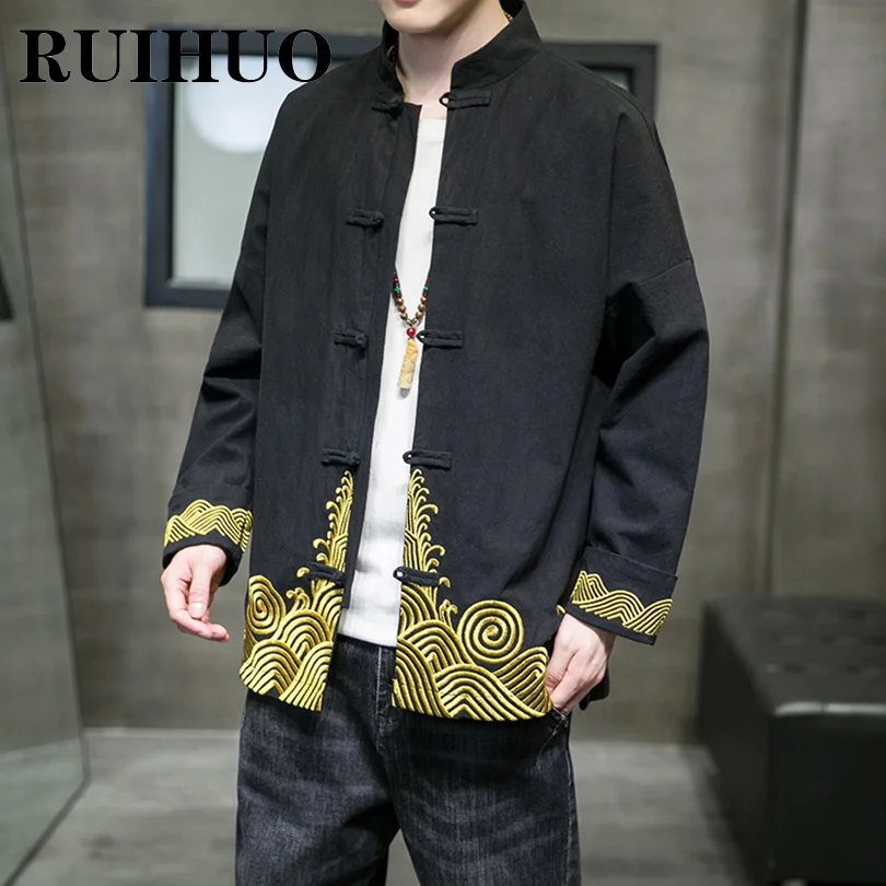 RUIHUO Embroidered Linen Jacket Men Coat Korean Style Bomber Jackets For Men Brand Streetwear 5XL 2022 New Arrivals
RUIHUO Embroidered Linen Jacket Men Coat Korean Style Bomber Jackets For Men Brand Streetwear 5XL 2022 New Arrivals