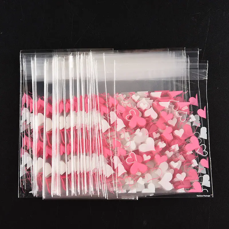 100PCS Cute Heart Transparent Cookies Candies Bag Self-adhesive Christmas Food Baking Gift Packaging Bags Stationery Holder
100PCS Cute Heart Transparent Cookies Candies Bag Self-adhesive Christmas Food Baking Gift Packaging Bags Stationery Holder