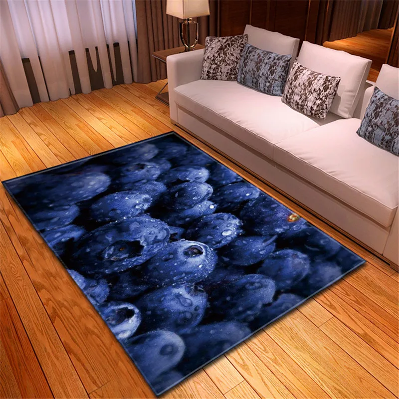 New 3D blueberry fruit area carpet living room decoration children's room bedside carpet soft flannel children's play mat living
New 3D blueberry fruit area carpet living room decoration children's room bedside carpet soft flannel children's play mat living