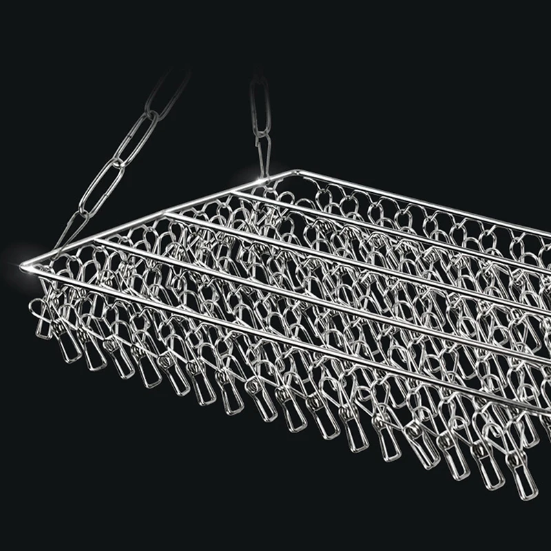 100 Clip Stainless Steel Sock Clip Multifunctional Clothes Rack Household Balcony Underwear Towel Drying Rack
100 Clip Stainless Steel Sock Clip Multifunctional Clothes Rack Household Balcony Underwear Towel Drying Rack