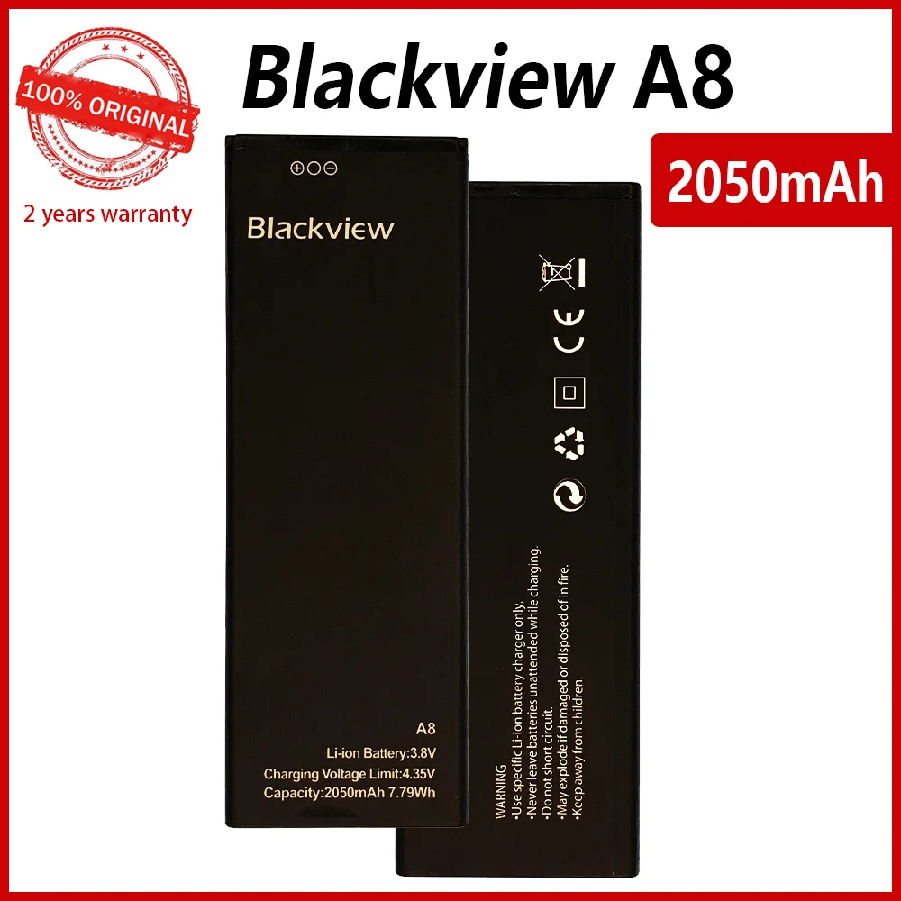 100% Оригинальный 2050 мАч A8 аккумулятор для телефона Blackview высококачественные
