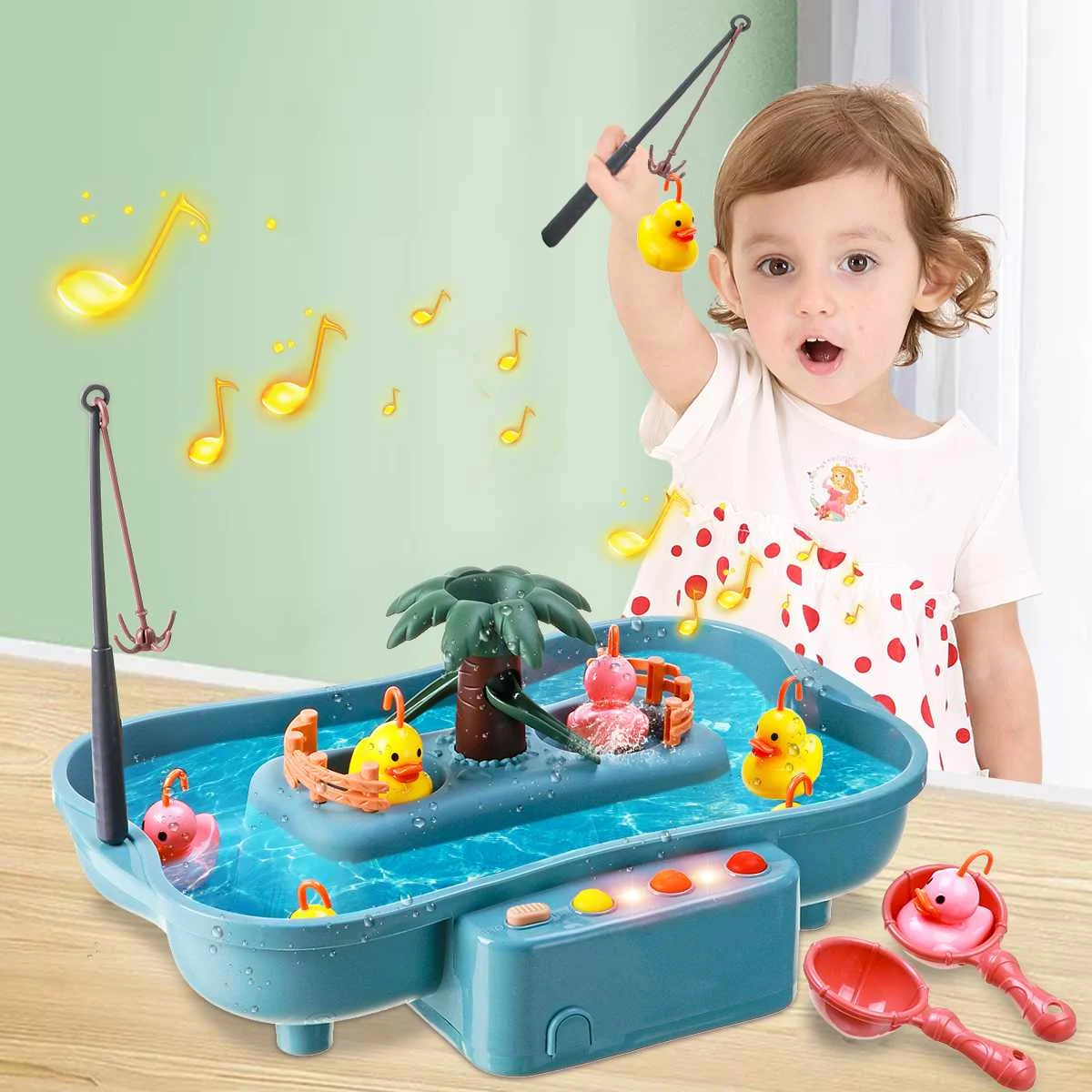 15Pcs/Set Childern Kids Fishing Game Toys Slideway Electronic Toy Water Pond Fishing Toys Educational Interactive Toys Gifts
15Pcs/Set Childern Kids Fishing Game Toys Slideway Electronic Toy Water Pond Fishing Toys Educational Interactive Toys Gifts