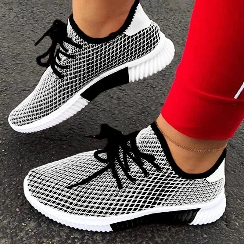 Women Sneakers Summer Casual Sport Shoes Fashion Breathable Mesh Running Sneakers Black Lace Up Ladies Walking Shoes
Women Sneakers Summer Casual Sport Shoes Fashion Breathable Mesh Running Sneakers Black Lace Up Ladies Walking Shoes