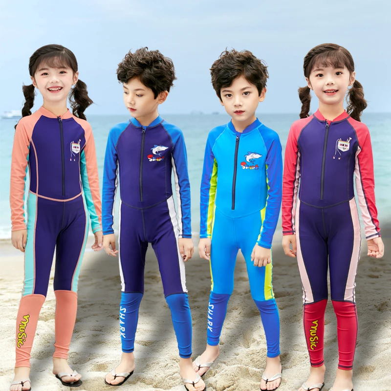Children Full Body One-pieces Snorkeling Suit Boys Swimsuit Girls Swimwear Bathing Surfing Suits Youth
Children Full Body One-pieces Snorkeling Suit Boys Swimsuit Girls Swimwear Bathing Surfing Suits Youth