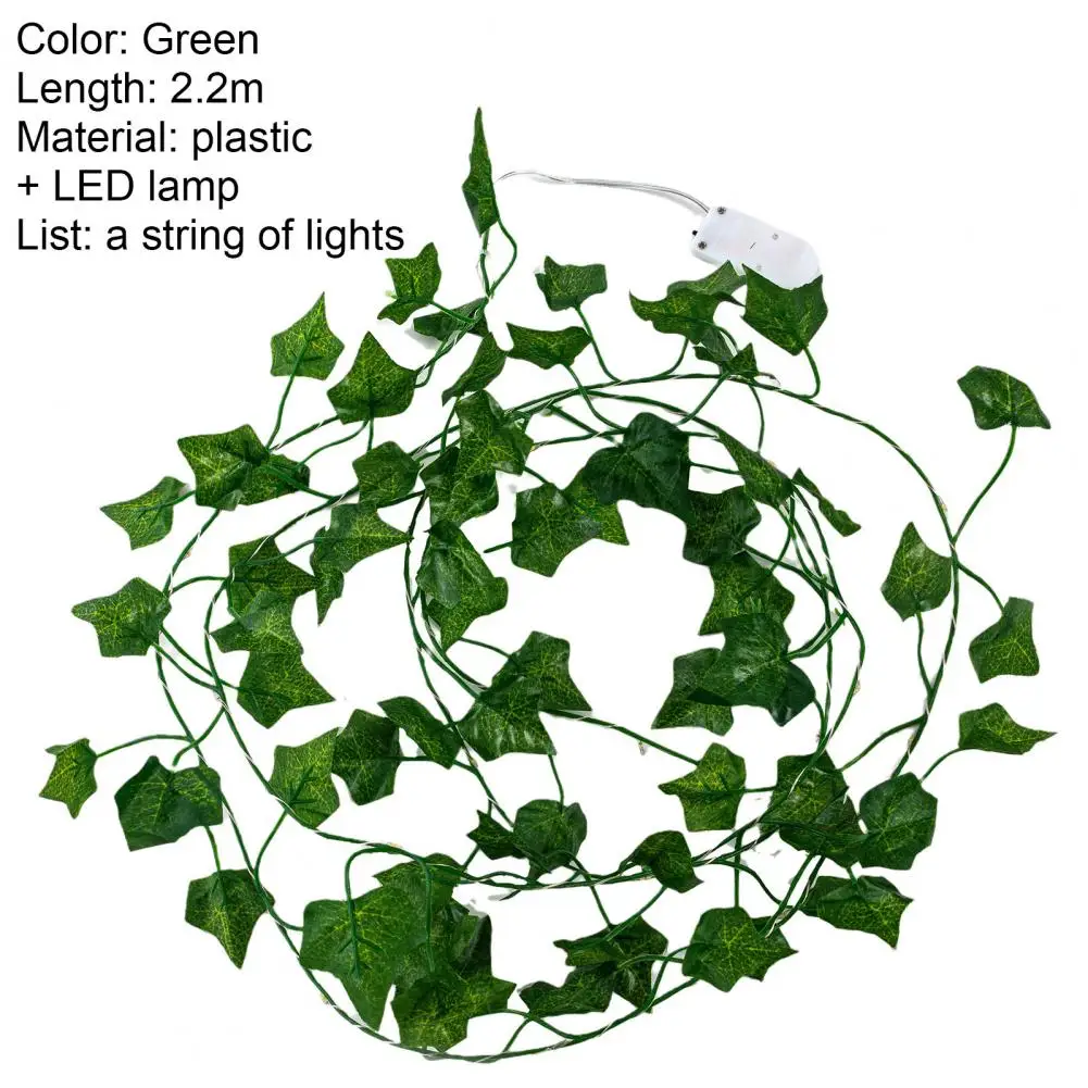 2.2M Leaf Ivy String Lights Vine Garland Wreath Hanging With lamp Fairy Night Light Home Wedding Birthday Party Garden Decoratio
2.2M Leaf Ivy String Lights Vine Garland Wreath Hanging With lamp Fairy Night Light Home Wedding Birthday Party Garden Decoratio