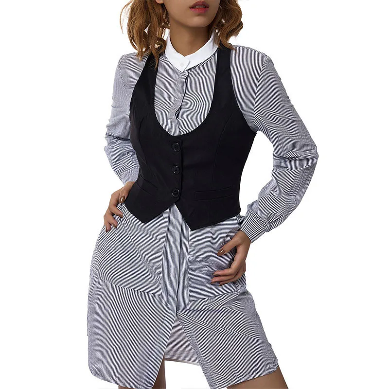 Musuos Women Waistcoat Racerback Vest Tuxedo Suit Waistcoat Female Button Down Solid Vintage Punk Style Corsetier Crop Tops XXL
Musuos Women Waistcoat Racerback Vest Tuxedo Suit Waistcoat Female Button Down Solid Vintage Punk Style Corsetier Crop Tops XXL