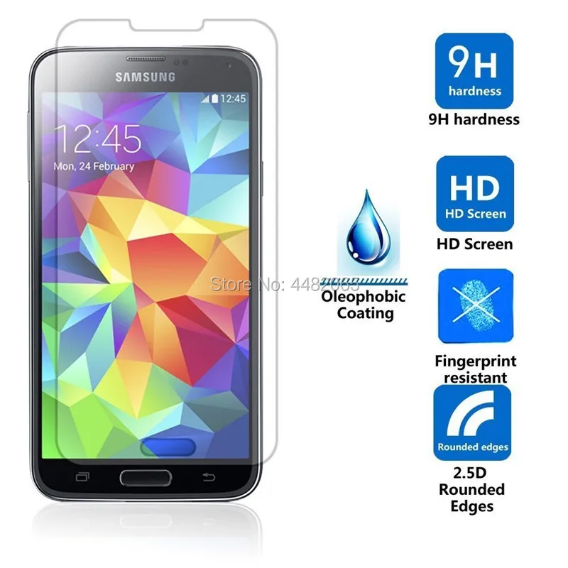 

2pcs sm-g900h g900fd sm-g900f protective glass for samsung s5 /s5 neo tempered glass film hd on for galaxy s5 screen protector