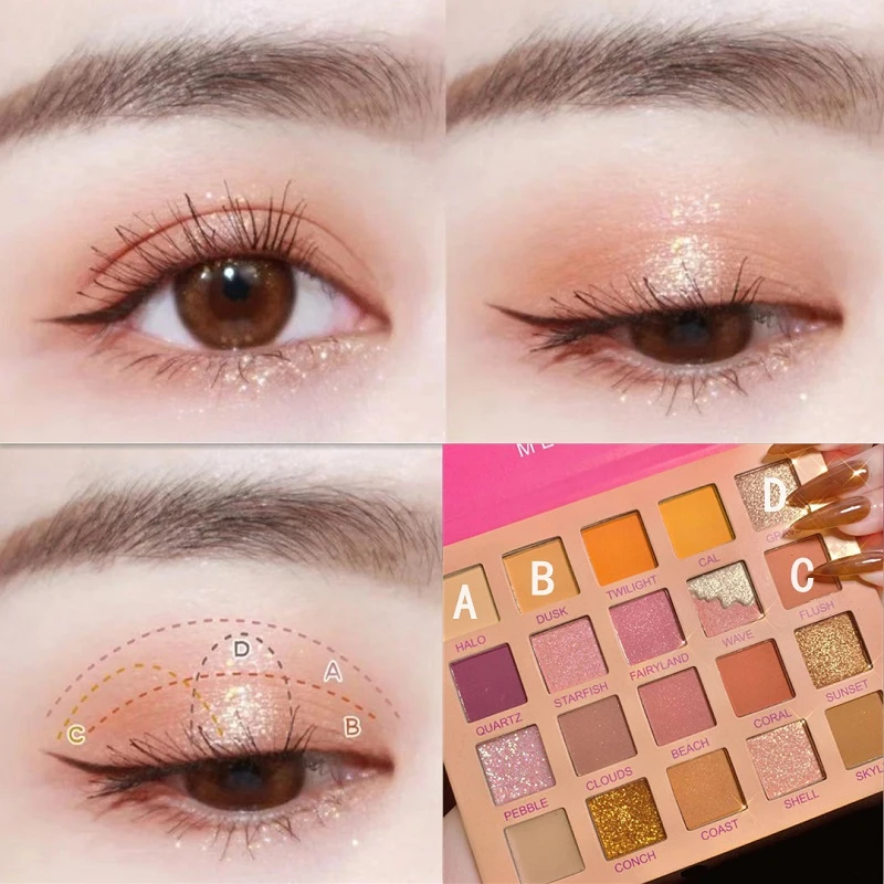 20 Colors Eyeshadow Palette Matte Pearlescent Shimmering Delicate Non-irritating Not Easy To Plug Cosmetics Makeup TSLM2
20 Colors Eyeshadow Palette Matte Pearlescent Shimmering Delicate Non-irritating Not Easy To Plug Cosmetics Makeup TSLM2