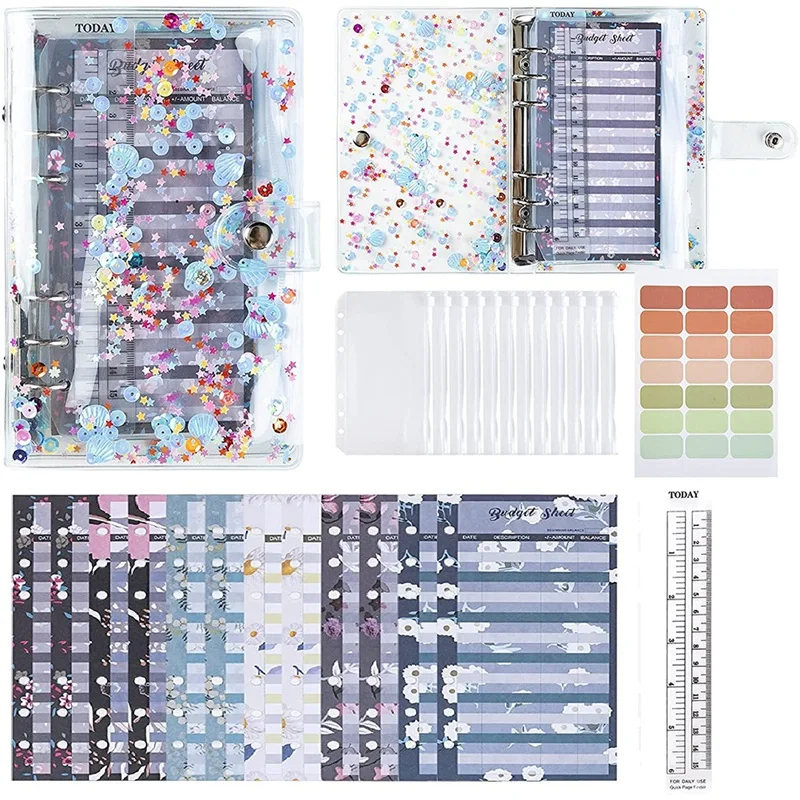 47 Budget Binders with Cash Envelopes, Binder Pockets, Budget Sheets, Ruler,for Budget Binders, Cash Budget Manager
47 Budget Binders with Cash Envelopes, Binder Pockets, Budget Sheets, Ruler,for Budget Binders, Cash Budget Manager