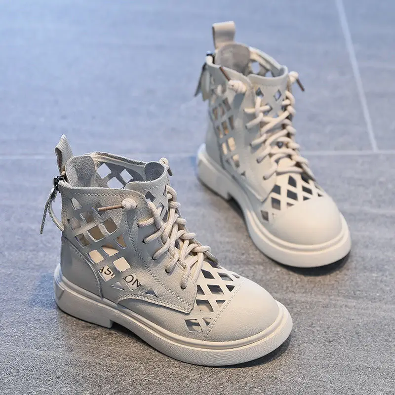 Summer Children's Boots Breathable Hollow Out Casual Genuine Leather Boots For Girls Kids Ankle Boots Anti Slip Soft Sole Shoes
Summer Children's Boots Breathable Hollow Out Casual Genuine Leather Boots For Girls Kids Ankle Boots Anti Slip Soft Sole Shoes