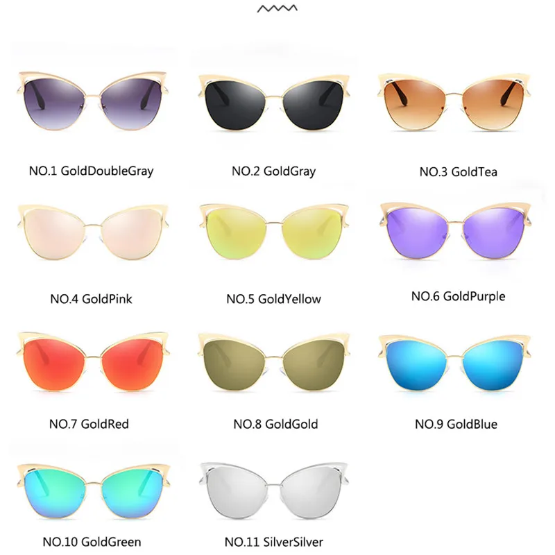 New Arrival 2021S Luxury Sunglasses for Women Vintage Metal Cat Eye Eyeglasses Mirror Retro Oculos De Sol Feminino UV400
New Arrival 2021S Luxury Sunglasses for Women Vintage Metal Cat Eye Eyeglasses Mirror Retro Oculos De Sol Feminino UV400