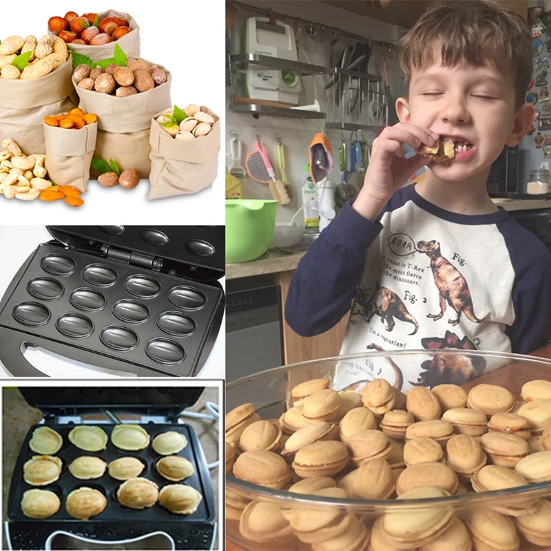 220V Nut Machine Sandwich Machine 12 Hole Nut Plate Home Breakfast Machine Non-Stick Pan with EU Plug
220V Nut Machine Sandwich Machine 12 Hole Nut Plate Home Breakfast Machine Non-Stick Pan with EU Plug