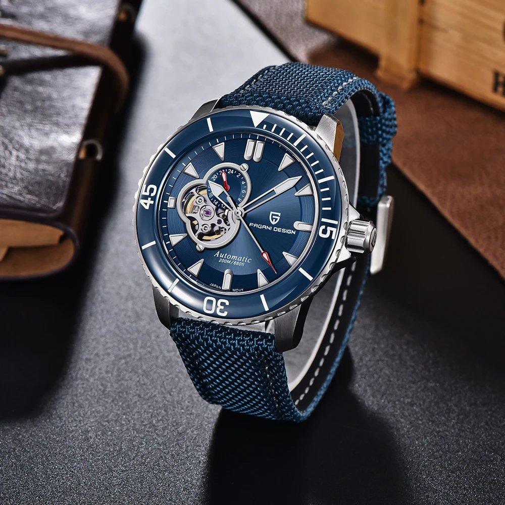 

Top Brand PAGANI DESIGN Men's Tourbillon Mechanical Watch Luxury Sapphire Glass NH39 Movement Automatic 200M Waterproof Watches