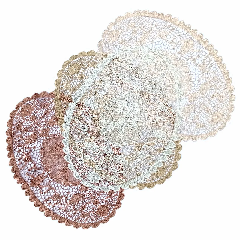 Embroidered Table Cloth Table Mat Dish and Bowl Mat Ornaments Lace Hollowed Out Embroidery Tablecloth Oval Coffee Table Cover
Embroidered Table Cloth Table Mat Dish and Bowl Mat Ornaments Lace Hollowed Out Embroidery Tablecloth Oval Coffee Table Cover