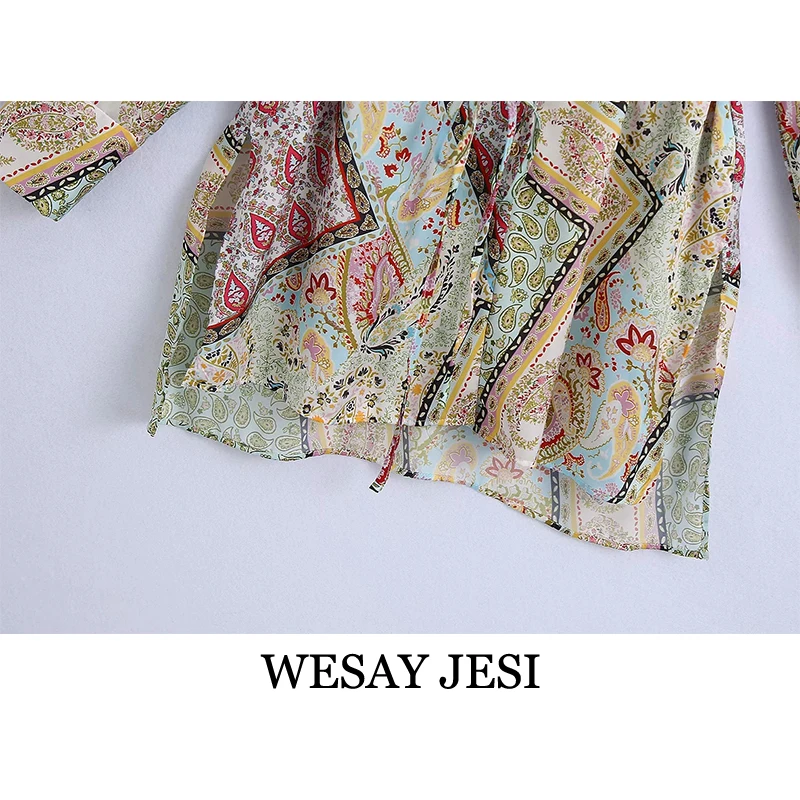 WESAY JESI Women's Clothing Suits With Skirt Fashion Belt Slim Shirts Vintage Print Knotted High Waist Skirt Two Piece Set Women
WESAY JESI Women's Clothing Suits With Skirt Fashion Belt Slim Shirts Vintage Print Knotted High Waist Skirt Two Piece Set Women