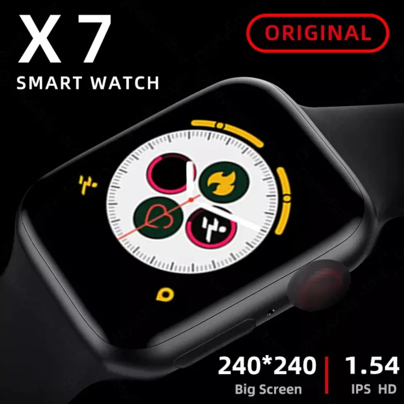 Smart Watch IWO X7 Men Woman Full Touch Screen Bluetooth Call Sports Heart Rate Fitness Tracker Smartwatch For Android IOS
Smart Watch IWO X7 Men Woman Full Touch Screen Bluetooth Call Sports Heart Rate Fitness Tracker Smartwatch For Android IOS