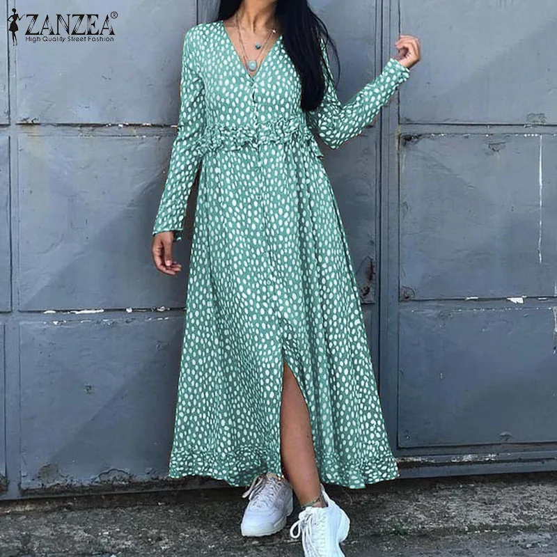 ZANZEA Bohemian Women's Dress 2021 Spring Autumn Printed Long Sleeve Shirt Dresses Casual Ruffle Patchwork Oversized Robe Femme
ZANZEA Bohemian Women's Dress 2021 Spring Autumn Printed Long Sleeve Shirt Dresses Casual Ruffle Patchwork Oversized Robe Femme